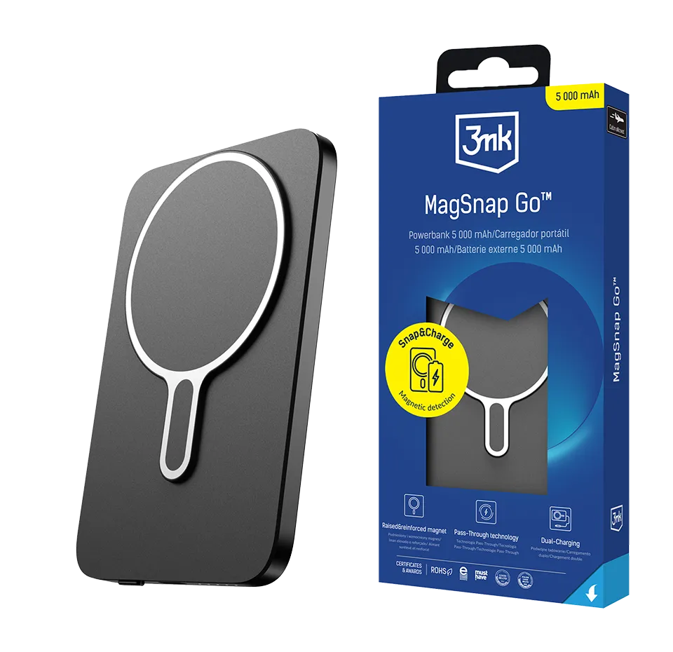 Išorinė baterija MagSnap Go 5,000mAh, 20W (3mk)