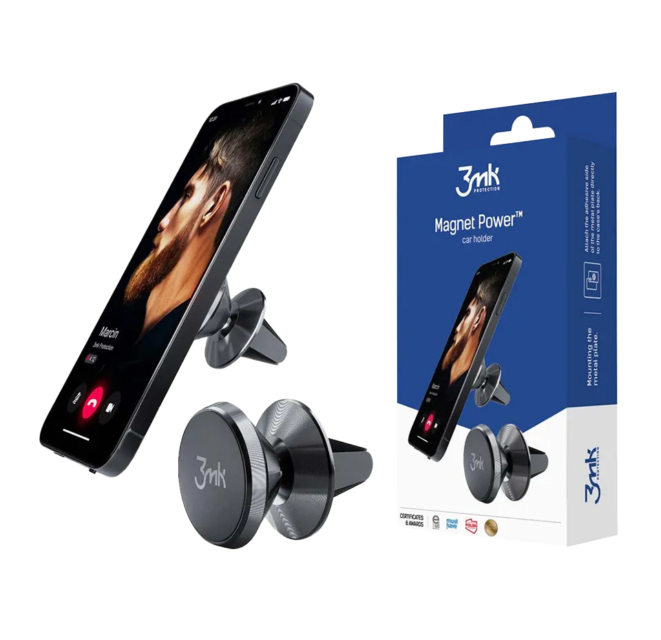 Automobilinis telefono laikiklis 3mk Magnet Power