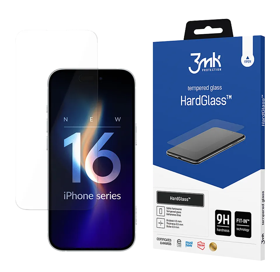 Aps. Stiklas Apple iPhone 16 Pro Max (3mk), skaidrus