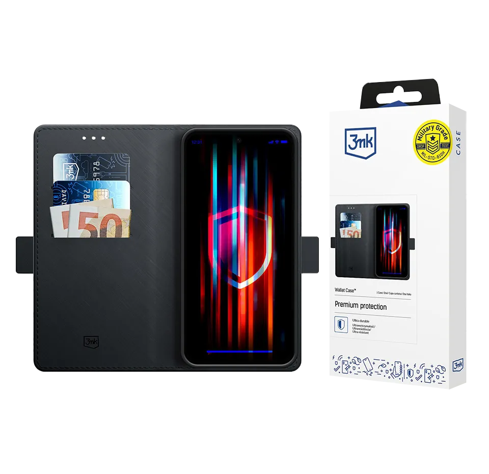 Atverčiamas dėklas Redmi Note 14 Pro+ Wallet Case (3mk)