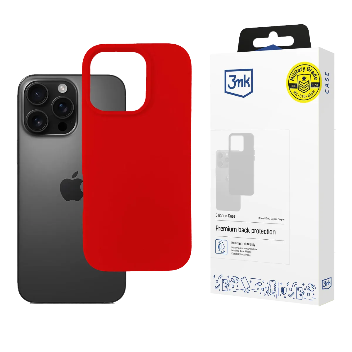 Silikoninis dėklas Apple iPhone 16 Pro Max (3mk)