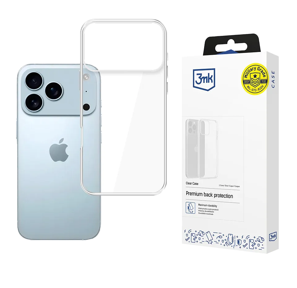 Permatomas dėklas Apple iPhone 17 Pro (3mk)