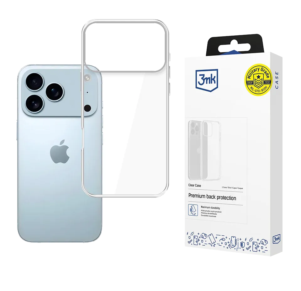 Permatomas dėklas Apple iPhone 17 Pro Max (3mk)