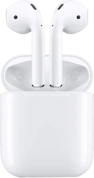 Apple AirPods II with charging case