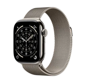 Išmanusis laikrodis Apple Watch Series 11 GPS + Cellular, Titanium Case (42 mm), Milanese Loop