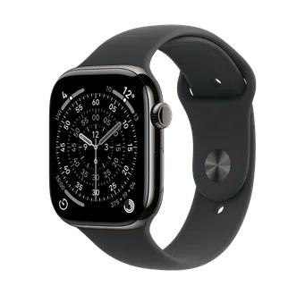 Išmanusis laikrodis Apple Watch Series 11 GPS + Cellular, Titanium Case (46 mm), Sport Band, M/L