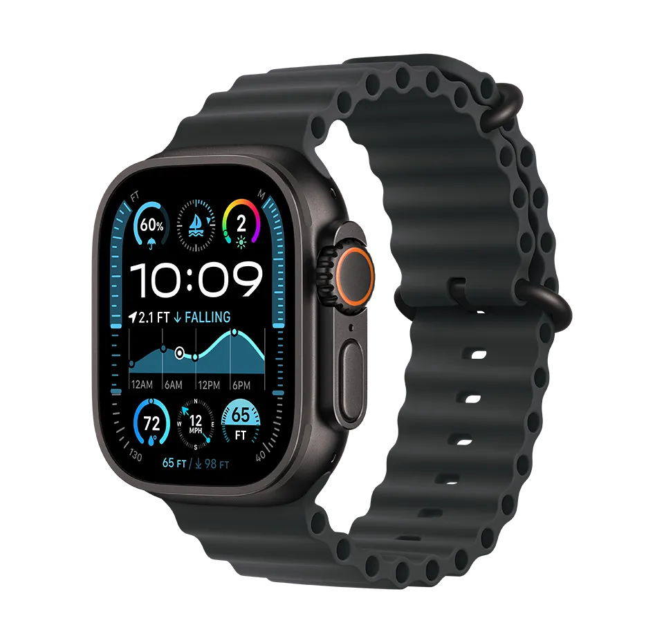 Laikrodis Apple Watch Ultra 2 GPS + Cellular, 49mm Titanium Case with Ocean Band 2024