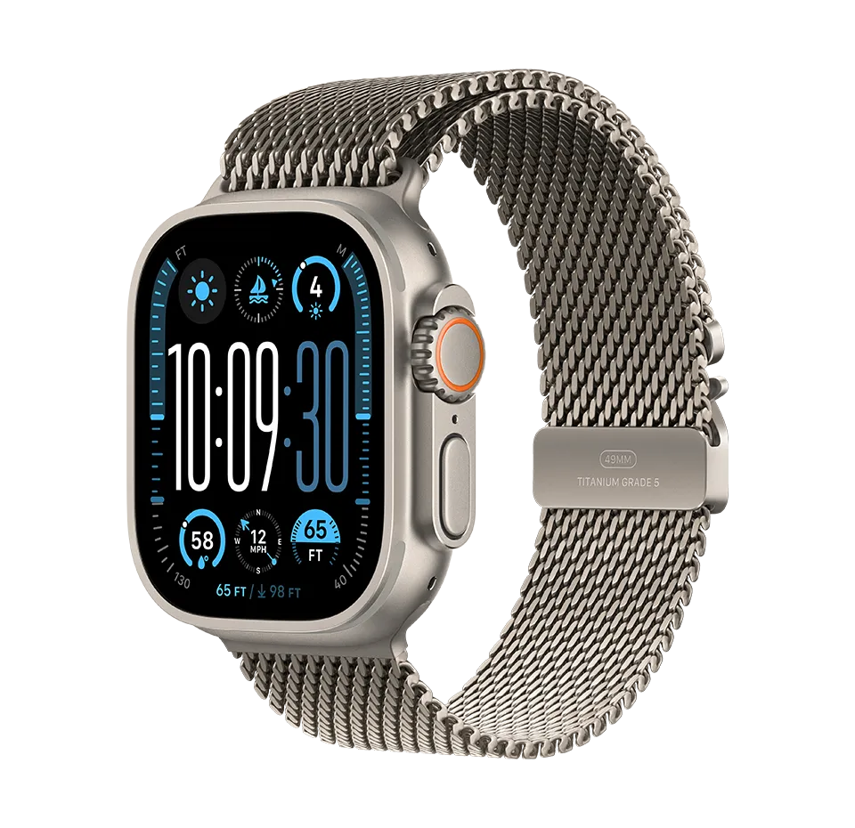 Laikrodis Apple Watch Ultra 2 GPS + Cellular, 49mm Titanium Case with Titanium Milanese Loop, M 2024
