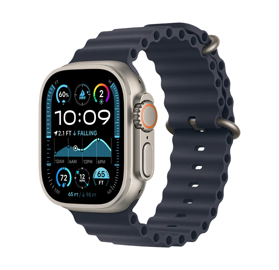 Laikrodis Apple Watch Ultra 2 GPS + Cellular, 49mm Titanium Case with Ocean Band 2024