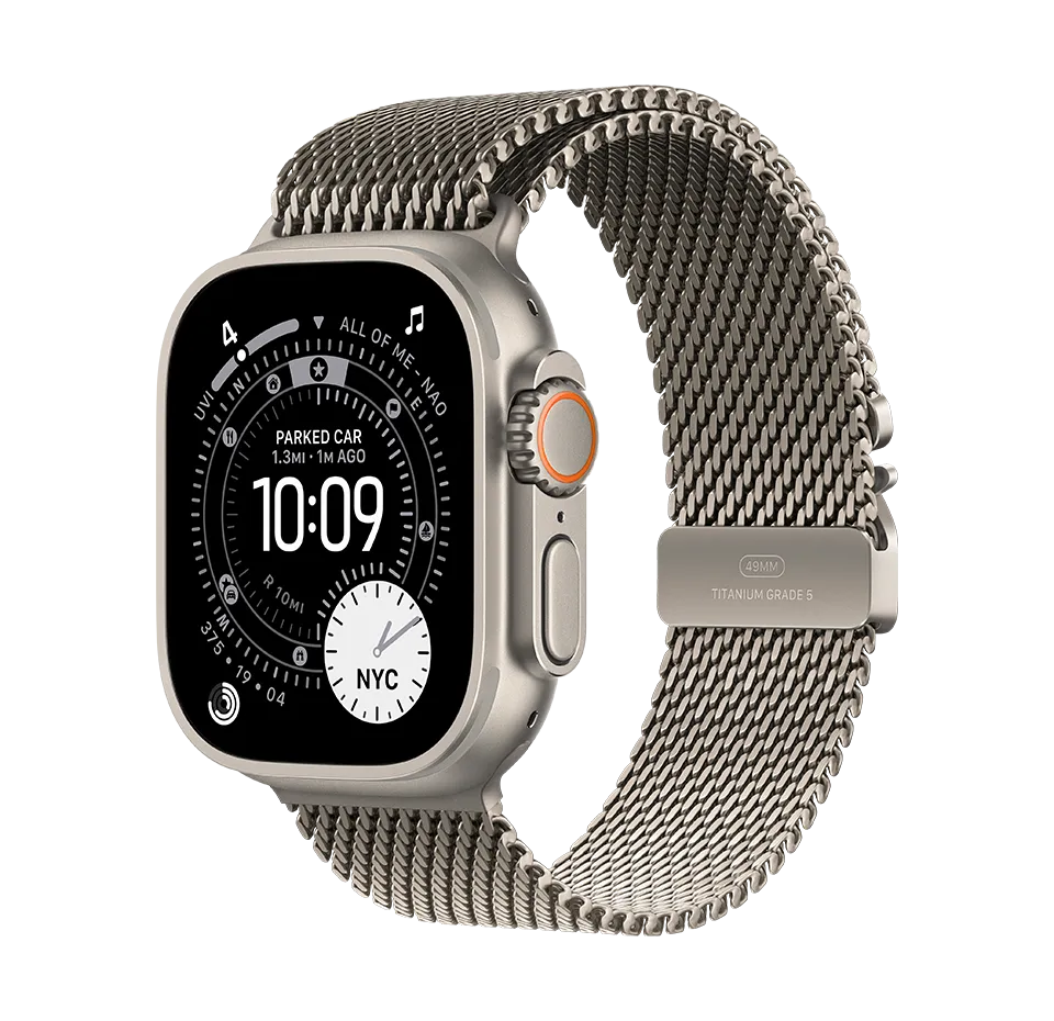 Išmanusis laikrodis Apple Watch Ultra 3 GPS + Cellular 49mm Titanium Case with Milanese Loop, Large