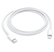 Orginalus Apple laidas lightning/USB-C, 1m, baltas