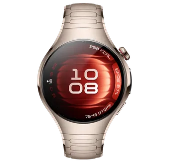 Išmanusis laikrodis Huawei Watch 5, LTE (42 mm), Stainless Steel Case, Sand Gold Titanium Strap