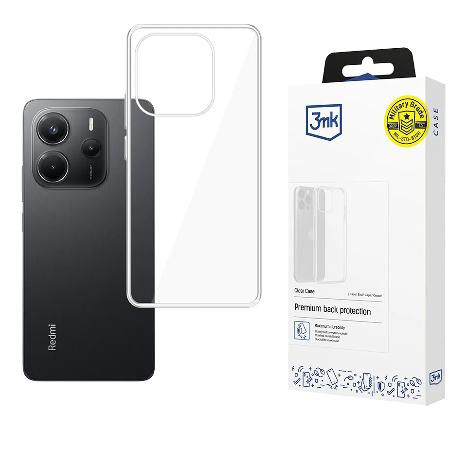 Permatomas dėklas Redmi Note 14 4G (3mk)