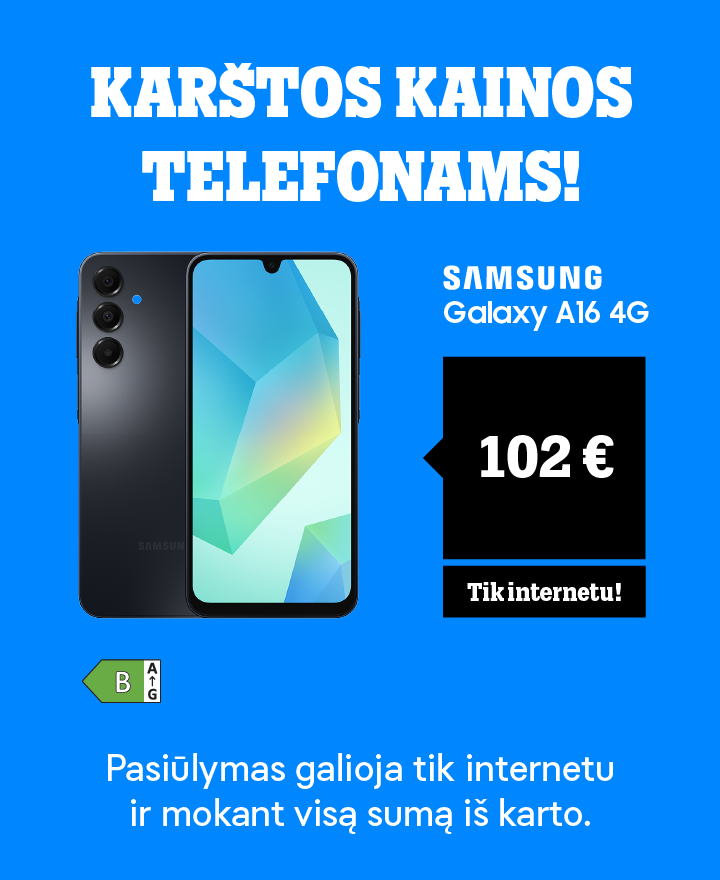 Karštos kainos telefonams! Tik internetu.
