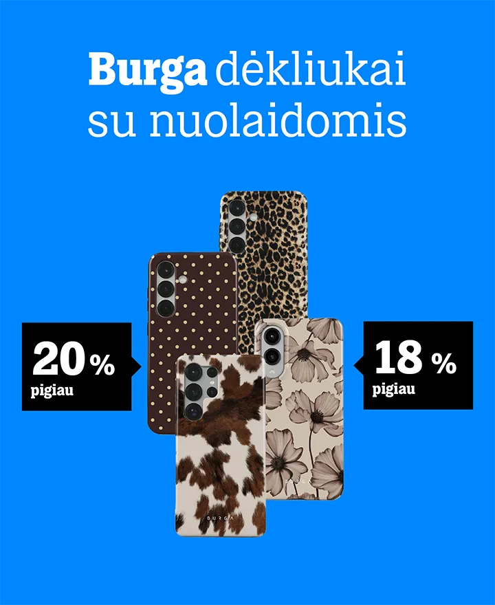 Burga dėkliukai su nuolaidomis.