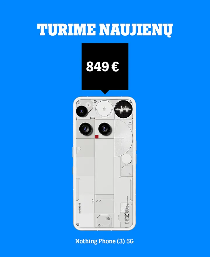 Nothing Phone naujiena. 846 €/mėn.