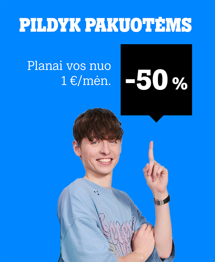 Populiariausia Lietuvoje. PILDYK pakuotės 50% pigiau!