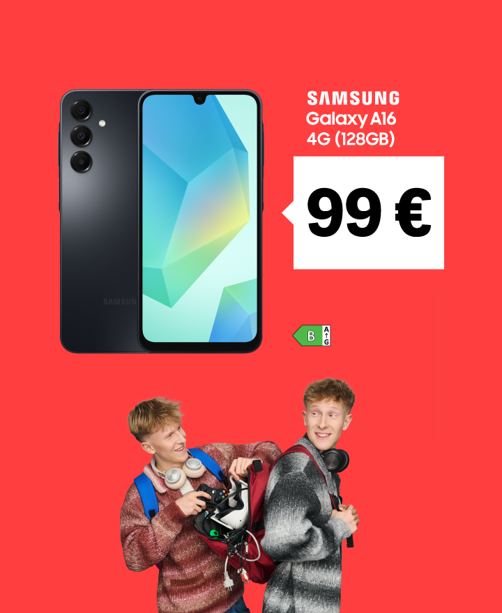 Samsung Galaxy A16 (128 GB) už 99 €.