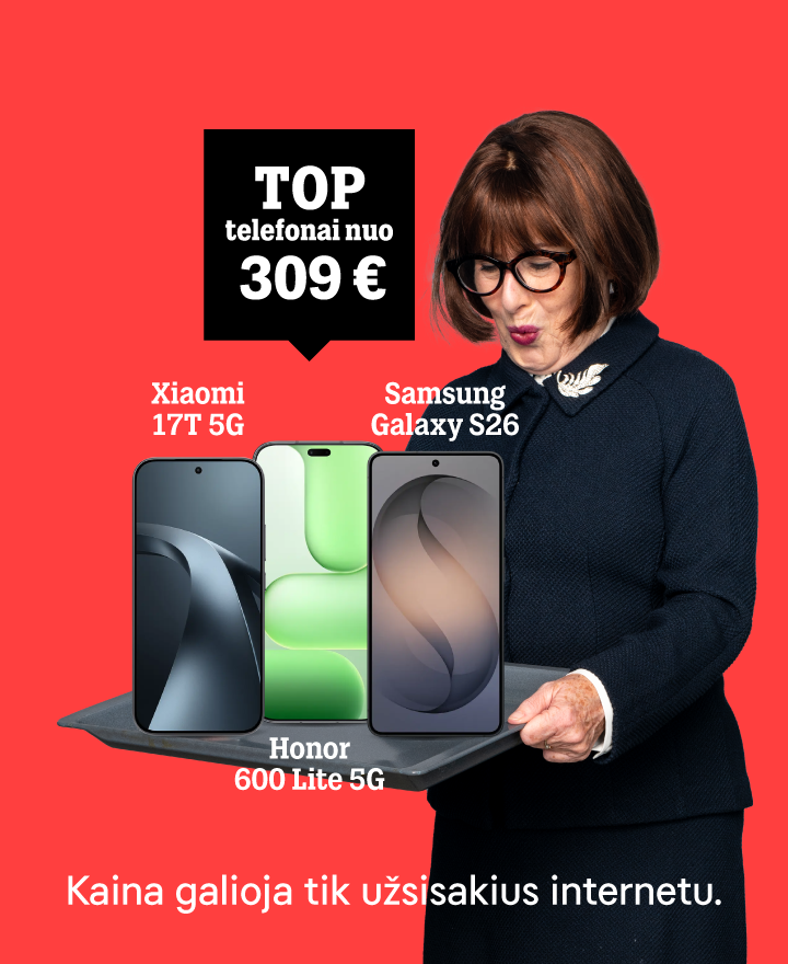 TOP telefonai nuo 309 €