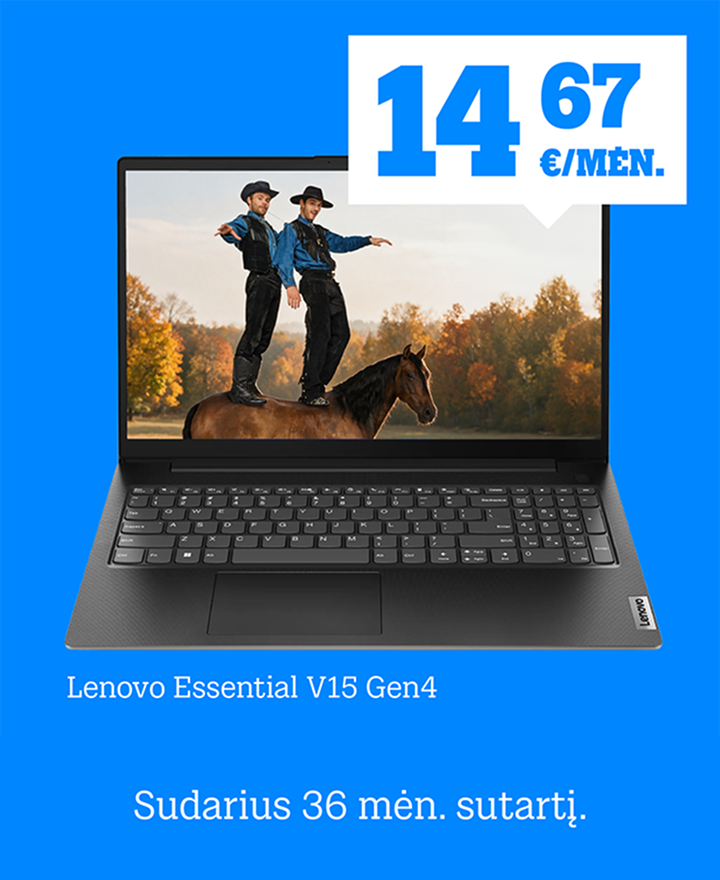 Kompiuteris Lenvovo V15  tik 14,67 € / mėn. Sudarius 36 mėn. sutartį.