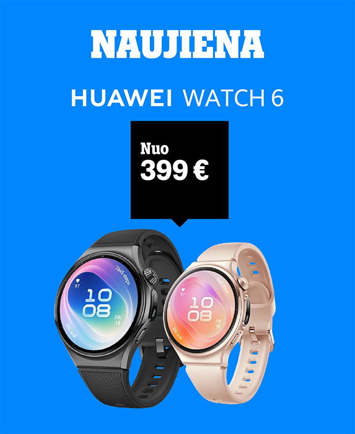 Išmanieji laikrodžiai Huawei Watch 6 nuo 399 €.