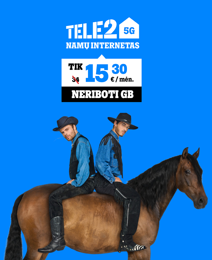 NERIBOTI GB tik 15,30 €/mėn.