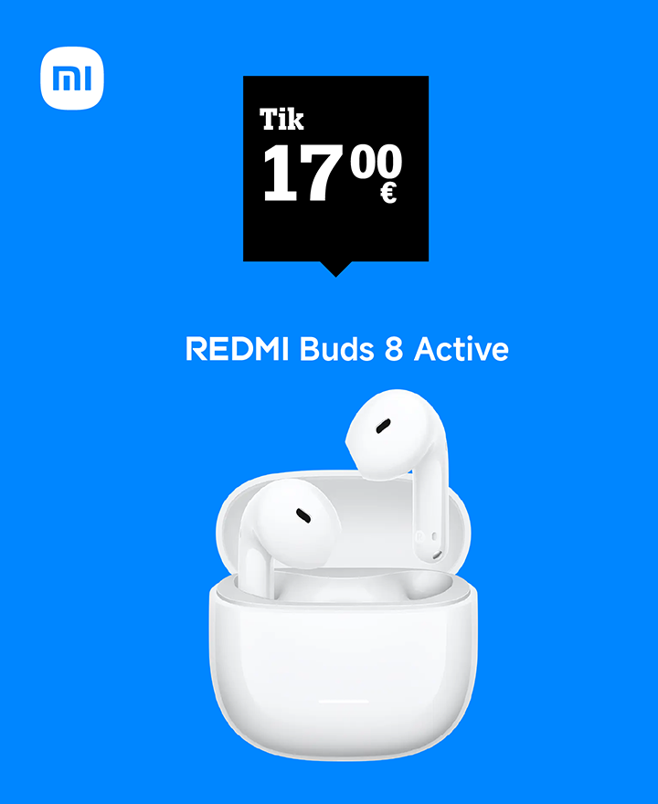 REDMI Buds 8 Active tik 17,00 €